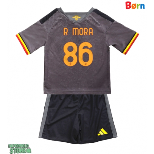 AS Roma Rodrigo Mora #86 Replika Babytøj Tredje sæt Børn 2026-27 Kortærmet (+ Korte bukser)